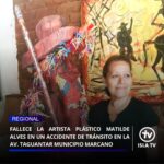La comunidad artística y cultural del estado Nueva Esparta se encuentra profundamente conmovida tras confirmarse el trágico fallecimiento de la reconocida artista plástico Matilde Alves de Dalama, quien perdió la vida la mañana de este domingo 17 de mayo en un violento accidente de tránsito registrado en el municipio Marcano.

El siniestro vial ocurrió aproximadamente a las 7:00 a.m. en la avenida Taguantar. De acuerdo con los reportes preliminares de las autoridades policiales, la creadora se trasladaba a primeras horas de la mañana en un vehículo modelo Chery, de color azul, con destino al Aeropuerto Internacional General en Jefe Santiago Mariño.

El trayecto fue interrumpido de forma violenta cuando un vehículo Aveo Hatch, de color rojo, que se desplazaba en sentido contrario hacia la ciudad de Juan Griego, invadió repentinamente el canal por donde circulaba el automóvil de la artista. Presuntamente, un descuido al volante hizo que el conductor del Aveo ingresara de forma indebida a la vía, propiciando una fuerte colisión frontal.

A causa del fuerte impacto, la puerta trasera del vehículo Chery azul donde viajaba la artista recibió la mayor fuerza del choque, provocando el deceso de Alves de Dalama de manera instantánea en el lugar del acontecimiento.

Al sitio del suceso se presentaron comisiones de los cuerpos de seguridad y transporte terrestre para iniciar las investigaciones correspondientes y levantar el accidente. Asimismo, se confirmó que el chofer del vehículo Aveo rojo fue detenido por los oficiales en el lugar y permanece bajo custodia de los organismos competentes hasta determinar las responsabilidades legales de este lamentable hecho.

La inesperada y dolorosa partida de Matilde Alves de Dalama deja un vacío irreparable en el movimiento plástico neoespartano, donde era ampliamente respetada y admirada por su destacada trayectoria y su invaluable aporte al patrimonio cultural de la región.

#17May