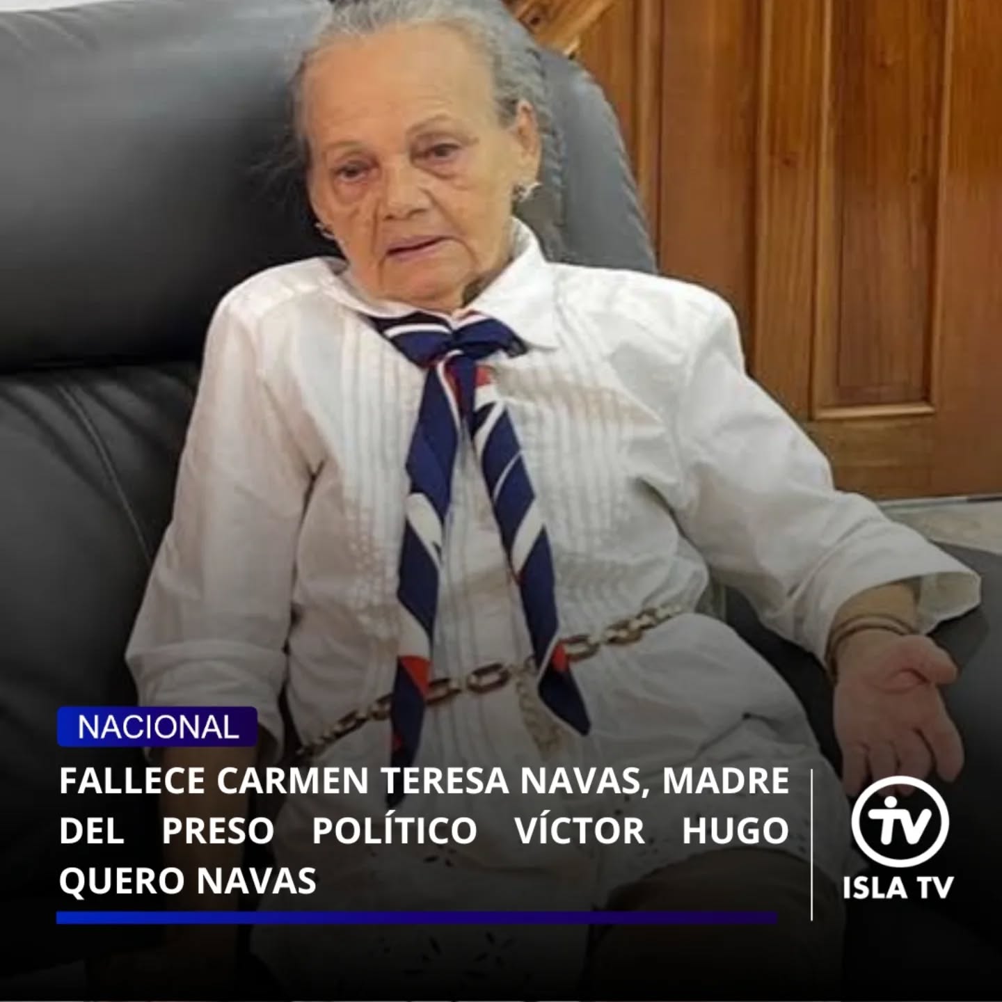 Este domingo #17May se confirmó la muerte de la señora Carmen Teresa Navas, madre de Víctor Hugo Quero.

En mayo de 2026, tras más de un año de búsqueda, Carmen fue notificada de la muerte de su hijo, bajo custodia del Estado, en julio de 2025.