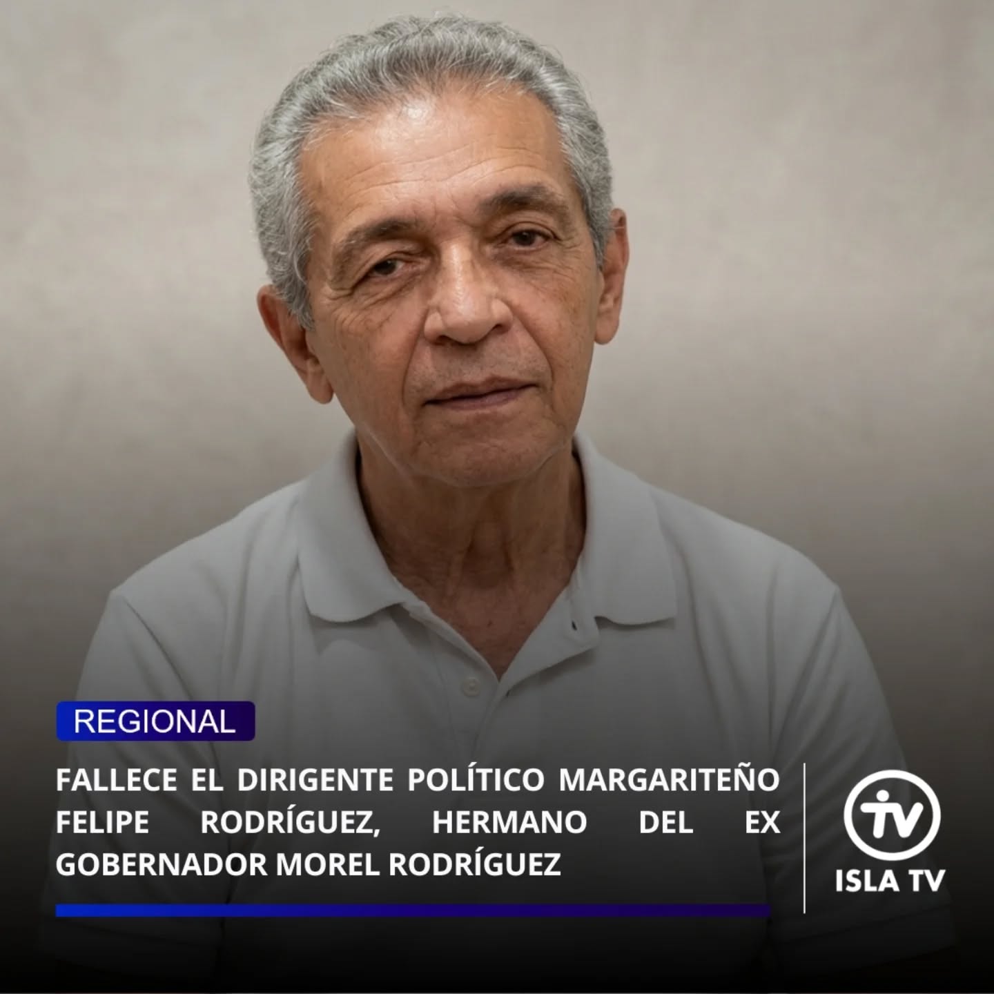 El estado Nueva Esparta se encuentra de luto tras confirmarse el fallecimiento del reconocido dirigente político Felipe Rodríguez Ávila, quien en vida representó a la entidad insular como diputado ante la Asamblea Nacional.

Según el deceso de Rodríguez Ávila se produjo tras permanecer varios días hospitalizado en la Clínica del Caribe, donde recibía atención médica debido a complicaciones de salud.

Trayectoria y carácter parlamentario

Rodríguez Ávila cobró una notable relevancia en la escena política de la región debido a su firme postura ideológica y su carácter polémico durante los años de intensa actividad parlamentaria en el país. Su trayectoria estuvo marcada por una sólida militancia en organizaciones políticas tradicionales:

Acción Democrática (AD): Se desempeñó como secretario general de esta organización hace varias décadas.

Alianza Bravo Pueblo (ABP): Posteriormente, se integró a las filas de esta agrupación política.

En sus años más recientes, se había mantenido separado del partidismo político activo.

El dirigente pertenece a una de las familias con mayor arraigo e influencia en el panorama político neoespartano. Felipe Rodríguez Ávila era:
Hermano del exgobernador de la entidad, Morel Rodríguez Ávila.
Tío del exparlamentario Morel Rodríguez Rojas.
Tío abuelo del actual alcalde del municipio Maneiro, Morel David Rodríguez Salcedo.

Expresamos nuestras más sentidas palabras de condolencia y solidaridad a toda la familia Rodríguez, allegados y a la comunidad de Nueva Esparta ante esta lamentable pérdida.