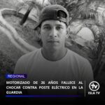 Motorizado de 26 años fallece al chocar contra poste eléctrico en La Guardia

Un joven identificado como Ángel Alcalá Cedeño (26) perdió la vida la mañana de este domingo tras sufrir un accidente en motocicleta en las inmediaciones del estadio de La Guardia, municipio Díaz.

La víctima se desplazaba junto a un acompañante cuando, presuntamente, perdió el control del vehículo de dos ruedas e impactó contra una estructura del tendido eléctrico. Reportes preliminares indican que el suceso ocurrió alrededor de las siete de la mañana y que el conductor pudo haberse quedado dormido. 

Comisiones de seguridad y rescate atendieron el siniestro en el lugar.

#21Jun #Sucesos #IslaDeMargarita #MunicipioDiaz #IslaTv