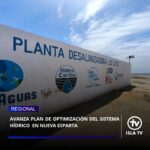 Avanza plan de optimización del sistema hidrico en Nueva Esparta

Como resultado directo de las mesas de trabajo y los acuerdos alcanzados hace aproximadamente dos meses entre la @gobiernobne y el Ministerio del Poder Popular de Atención de las Aguas, el plan integral de recuperación del sistema hídrico en el estado Nueva Esparta registra avances significativos que superan el 60% de ejecución.

Estas acciones, orientadas a consolidar la eficiencia en el suministro de agua para las islas de Margarita y Coche, responden directamente a los planteamientos y gestiones lideradas por la gobernadora @marisel_velasquez  en su compromiso por garantizar la mejora de los servicios públicos en la entidad.

El plan de acción conjunto muestra un progreso contundente en la infraestructura de desalinización del estado. Actualmente, los trabajos registran más de un 60% de avance en la instalación y optimización de cinco plantas clave:
 * Los Cocos
 * La Galera
 * Pedregales
 * Puerto Cruz
 * El Turpial

Asimismo, se anunció la incorporación de cuatro nuevas plantas desalinizadoras que serán instaladas próximamente en la región para robustecer el mapa de distribución.

La estrategia hídrica no se limita al sistema de desalinización. Con el objetivo de aprovechar al máximo las fuentes internas de las islas, se ejecutan las siguientes obras de envergadura:
 * Rehabilitación integral del Embalse San Juan.
 * Estudios técnicos de aprovechamiento para los embalses de Guatamare y el sistema de Pololo.

"No es solamente el reforzamiento del sistema Turimiquire, en el cual venimos con un plan de acción bastante adelantado. El objetivo es consolidar todas las fuentes hídricas y los sistemas que podamos reforzar en la isla para que el suministro de agua sea lo más eficiente posible", destacó el ministro Carlos Mast durante un despliegue en la entidad.

Con la ejecución de este plan, la gobernadora Marisel Velázquez reafirma que la articulación institucional y la planificación estratégica son la vía para ofrecer soluciones estructurales a los neoespartanos. 

#22jun