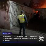 Bomberos y Policía de Maneiro controlan conato de incendio en la avenida Aldonza Manrique

En horas de la noche de este lunes 22 de junio, funcionarios de @policia_maneiro  coordinaron esfuerzos con los @bomberosene2  para sofocar un incendio registrado en la av. Aldonza Manrique sector Playa el Ángel,  específicamente a un costado del edificio Garden Plaza.

Gracias a la rápida y oportuna intervención de los funcionarios, las comisiones lograron extinguir las llamas en su totalidad. Las autoridades policiales destacaron que el siniestro se resolvió de manera exitosa, sin registrarse pérdidas humanas ni daños materiales en los alrededores.

#23Jun