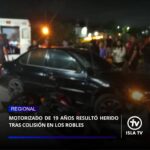 Motorizado de 19 años resultó herido tras colisión en Los Robles

En horas de la noche de este viernes 19 de junio de 2026, se registró un accidente de tránsito en el sector Los Robles, municipio Maneiro, donde un joven motorizado resultó lesionado tras colisionar contra un vehículo. El incidente ocurrió específicamente frente al establecimiento El Caney de Felo.

La víctima, identificada como Ezequiel Rosales, de 19 años de edad, sufrió una posible fractura de tibia y peroné en su pierna derecha (MID) debido al fuerte impacto. Al lugar del suceso acudió de inmediato la Unidad de Respuesta Inmediata (URI) del @ven911nuevaesparta  para brindar los primeros auxilios.

Según el reporte de los paramédicos  el paciente se encontraba consciente, orientado en tiempo, espacio y persona, y hemodinámicamente estable al momento de la atención. Tras ser estabilizado en el sitio, Rosales fue trasladado de urgencia a las Clínicas del Este para recibir atención médica especializada. En el lugar estuvo presente su madre, Roxana Villarroel, para acompañar el procedimiento.

#19Jun #NuevaEsparta #IslaTv #Accidente